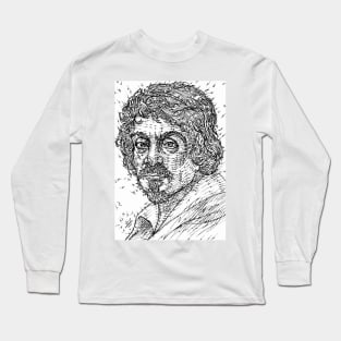 CARAVAGGIO ink portrait Long Sleeve T-Shirt